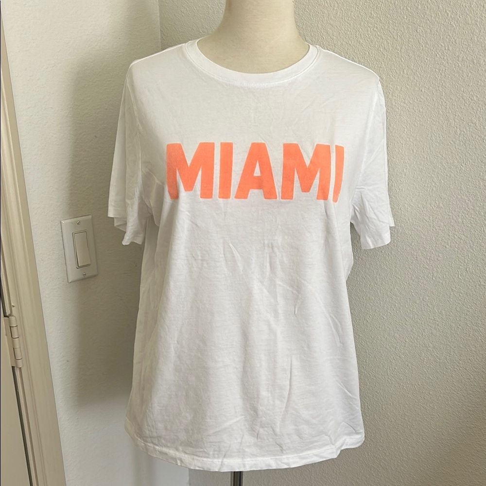 T-Shirt with Neon Flock-Print